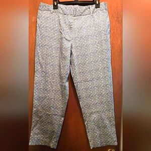 Counterparts Blue and White Capris